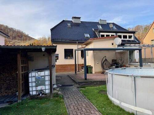 Ansicht vom Garten - 3 Zimmer Doppelhaushälfte in Bad Lauterberg