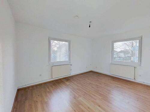 Ansicht I: Wohn- und Esszimmer - Ihr neues Leben an der Nordsee: Helle 3-Zimmer-Wohnung mit EBK und Badewanne