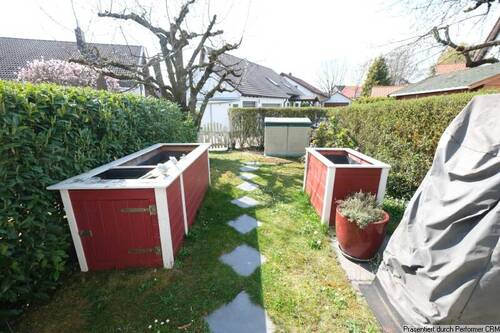 Garten nach Südwesten - 5 Zimmer Reihenmittelhaus in Remseck