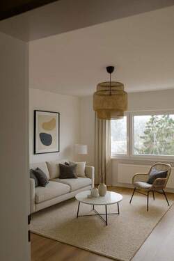 Wohnzimmer, Beispielbild - Modern, elegant & sofort bezugsbereit - kernsanierte 3-Zimmer-Wohnung in ruhiger Lage von Niefern