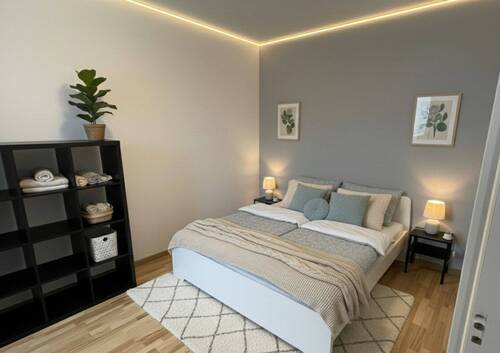 Schlaf- und Wohnbereich - 2-Zimmer-Wohnung - Letzte Einheit in begehrter Lage in Mönchengladbach