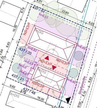 Genehmigte Bebauung - 