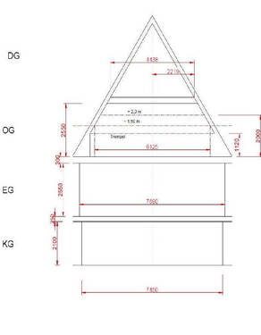 Schnitt Haus Nr. 10 - 