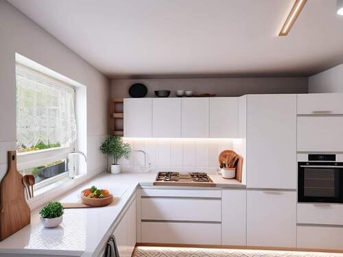 Küche frontal Rendering - 