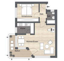 Renovierte 2-Zimmer-Wohnung mit Balkon&Tiefgarage(Erbpacht) - Ingolstadt