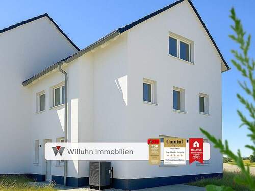 Schönes Neubau-Haus - Neubau-Familienidyll - bezugsfertig mit Stellplatz & Wärmepumpe + Traumküche inklusive