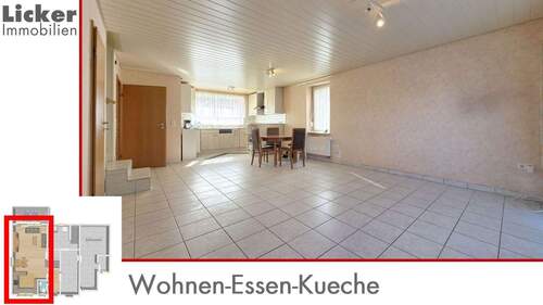 Wohnen-Essen-Küche - 