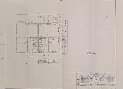 Bauzeichnung Re.Erdgeschoss Orginal Holthusen - 