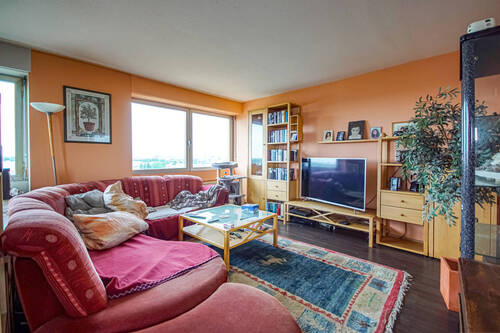 Wohnzimmer - Etagenwohnung mit 88,00 m&sup2; in Kehl zum Kaufen