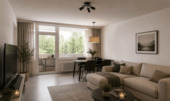 Wohnzimmer 2 - 2 Zimmer Etagenwohnung zum Kaufen in Mönchengladbach