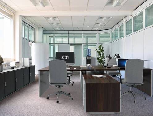 Einrichtungsbeispiel - Top-modern: Barrierefreie, sanierte Bürofläche mit High-Speed Internet & erstklassiger Teeküche
