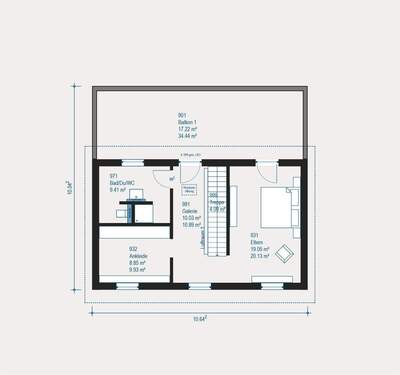 Dachgeschoss mit Dachterrasse - 