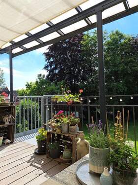 Blick über den Balkon - 