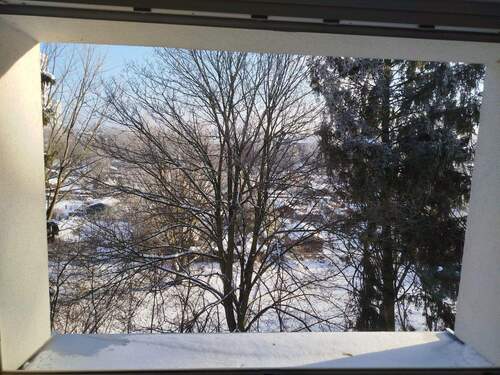 Blick aus dem Fenster -Winter - 