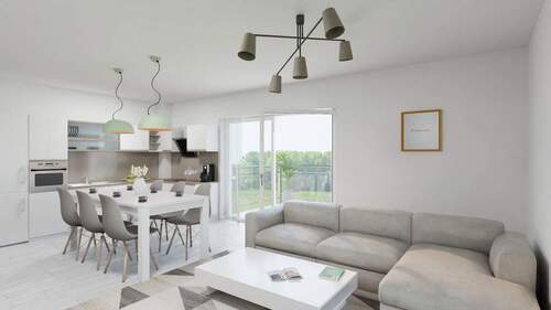 Visualisierung Wohnen - Etagenwohnung mit 101,60 m&sup2; in Rottenburg zum Kaufen