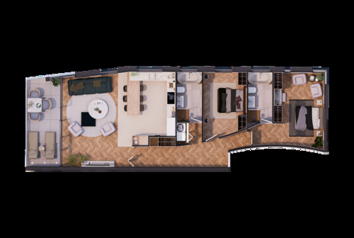 Obergeschoss E2 + E4 + E6 - 