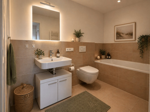 Bad 1 mit Badewanne - 
