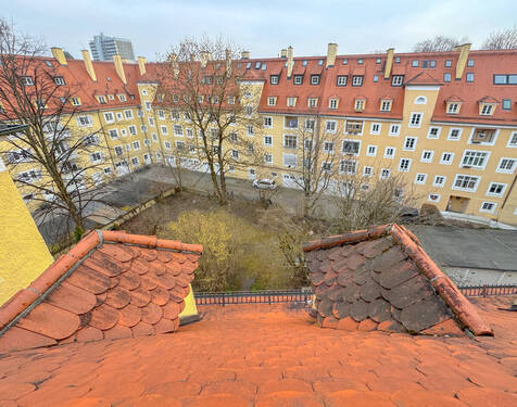 Ausblick vom DG in den Innenhof - 