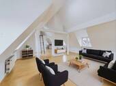 Wohnbereich DG Visualisierung - Verwirklichen Sie Ihren Wohntraum - potentialreiche Altbau Maisonette-Dachgeschosswohnung