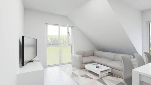 Visualisierung 1. DG Wohnen - 5 Zimmer Etagenwohnung zum Kaufen in Rottenburg