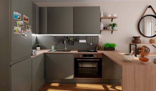 Die offene Wohnküche lädt zu gemeinsamen Mahlzeite - 3 Zimmer Etagenwohnung zum Kaufen in Hasloh