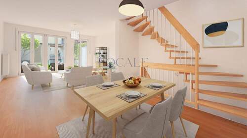 Wohn-Esszimmer_ - 4 Zimmer Reihenmittelhaus in Poing