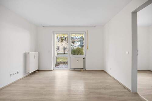 Wohnzimmer - Terrassenwohnung mit 37,80 m&sup2; in München zum Kaufen