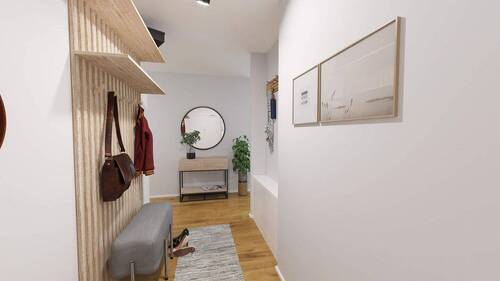 Heller und freundlicher Eingangsbereich - 4 Zimmer Etagenwohnung in Zossen