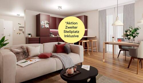 Offene Wohnküche - Ihre Eigentumswohnung mit Terrasse