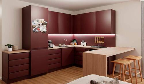 Die offene Wohnküche lädt zu gemeinsamen Mahlzeite - 3 Zimmer Etagenwohnung in Hasloh