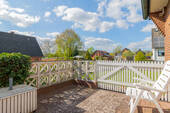 Schöne Terrasse mit Ausblick in den Garten - 3 Zimmer Einfamilienhaus zum Kaufen in Lauenburg/Elbe