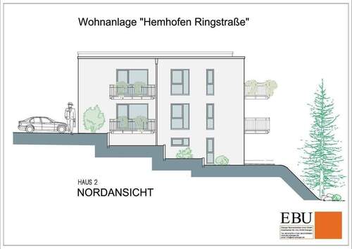 Nordansicht.jpg - 1 Zimmer Etagenwohnung in Hemhofen