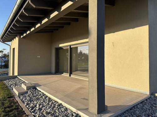 Terrasse - Traumhaftes Einfamilienhaus in Harsleben mit Feldblick