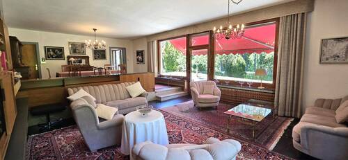 Wohnzimmer mit Blick zum Garten - 