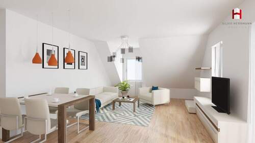 Wohnzimmer(1) - 2 Zimmer Etagenwohnung in Bestensee