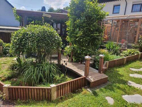 Gartenhütte mit Terasse - 3 Zimmer Etagenwohnung in Au in der Hallertau