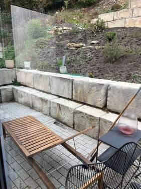 Terrasse.jpg - Etagenwohnung mit 52,00 m&sup2; in Bad Kissingen zur Miete