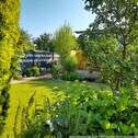 Blick in den Garten - 7 Zimmer Mehrfamilienhaus, Wohnhaus zum Kaufen in Rastatt