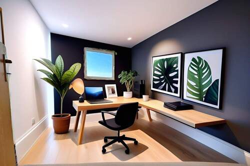 Arbeitszimmer - so könnte es nach Modernisierung aussehen - 