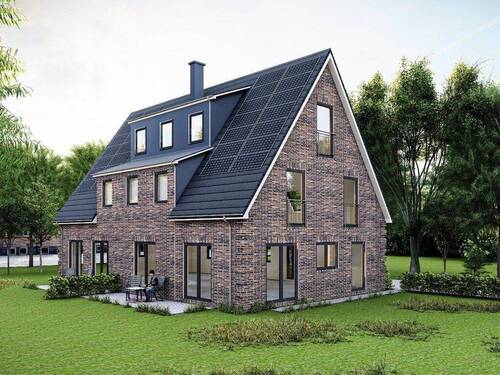 Visualisierung Rückansicht - 3 Zimmer Doppelhaushälfte zum Kaufen in Hamburg