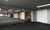 Illustration der Tiefgarage - 