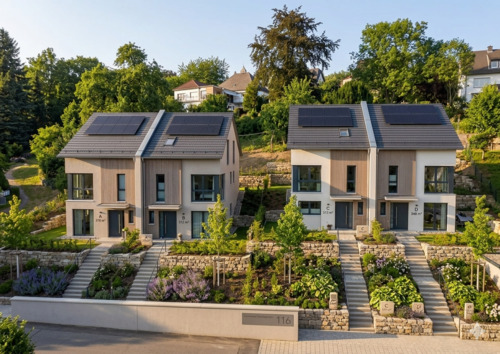 Doppelhaus Danhaus - Bezahlbarer Neubau-Traum: Schlüsselfertige DHH inkl. Grundstück & Keller.
