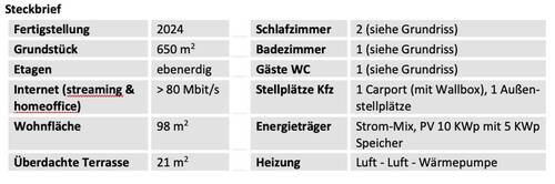 Steckbrief - 3 Zimmer Bungalow zum Kaufen in Weidenbach