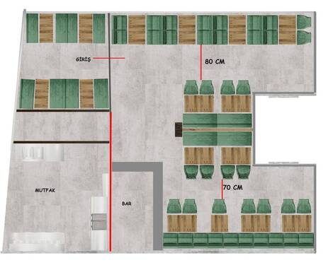 Planungsskizze Erdgeschoss - Gewerbeobjekt (Büro, Produktion, Verkauf) in Hamburg