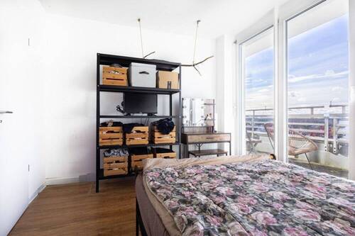 Schlafzimmer - 2 Zimmer Etagenwohnung zur Miete in Oberschleißheim