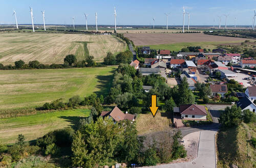 Drohnenansicht - Grundstück in Bitterfeld-Wolfen/ Siebenhausen zum Kaufen