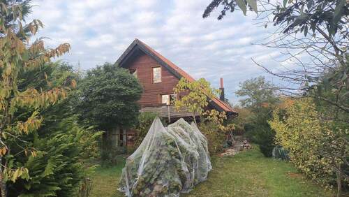 Anwesen Vorderseite mit Wein - 6 Zimmer Einfamilienhaus in Finsterrot