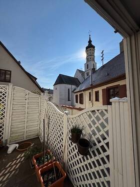 Blick Balkon.jpg - Etagenwohnung mit 140,00 m&sup2; in Munderkingen zur Miete