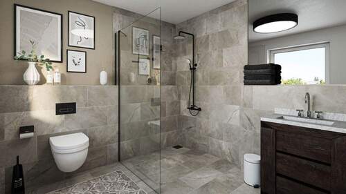 Badezimmer Wohnung 9 im Gebäude 1 - 