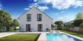 Ansicht Garten - Einfamilienhaus mit 137,00 m&sup2; in Roth zum Kaufen